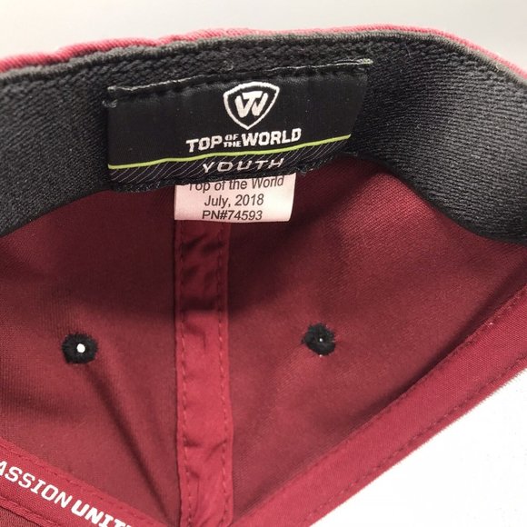 Florida State Seminoles Top of the World Rookie One-Fit Youth Hat FSU Garnet EUC - Picture 6 of 6
